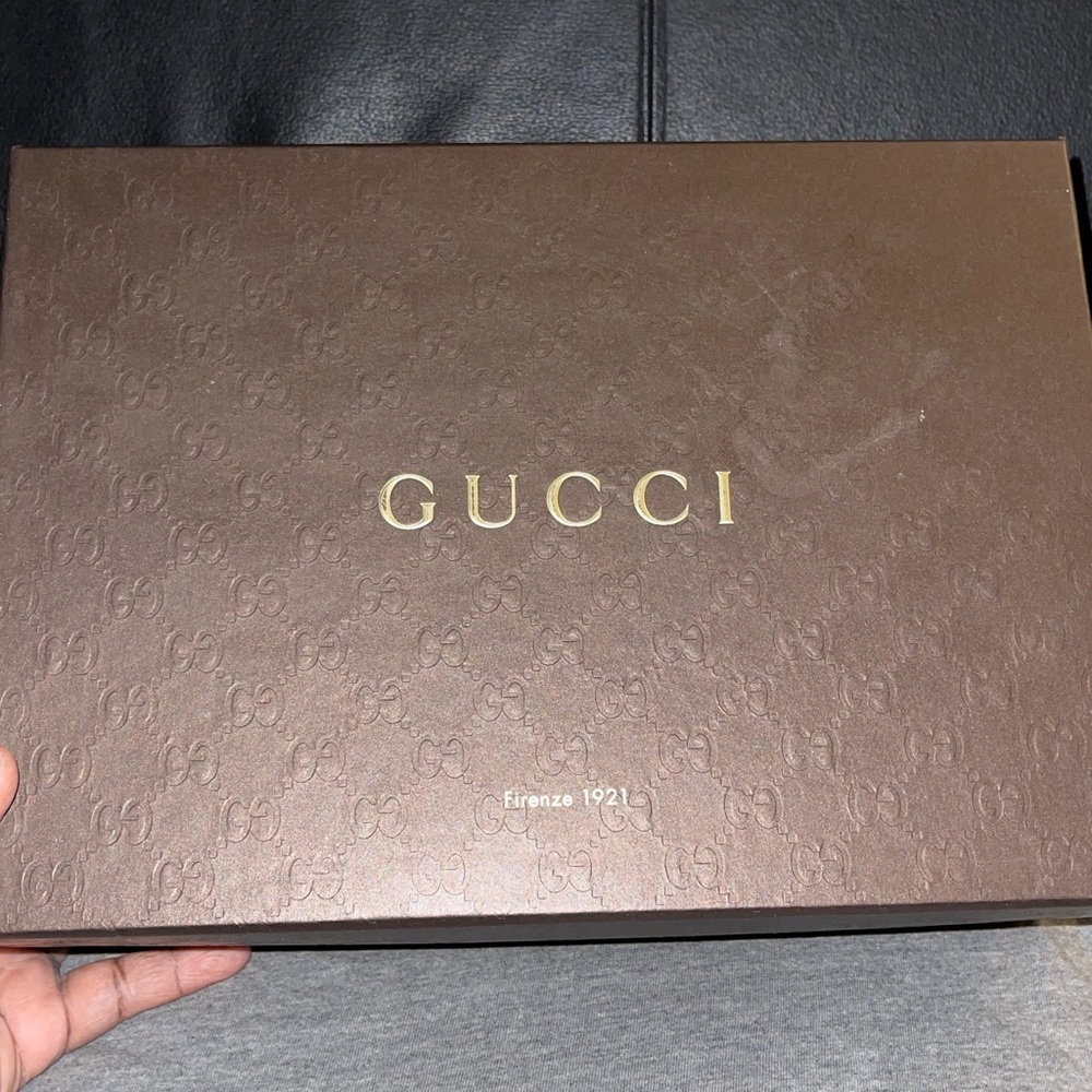 RARE Gucci Nappa Silk Classic Marine Notte Womens 39.5 NWB - Picture 11 of 13